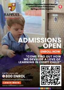 Raffles ECC Admission Open Poster Nadeem Niyas Graphic Designer