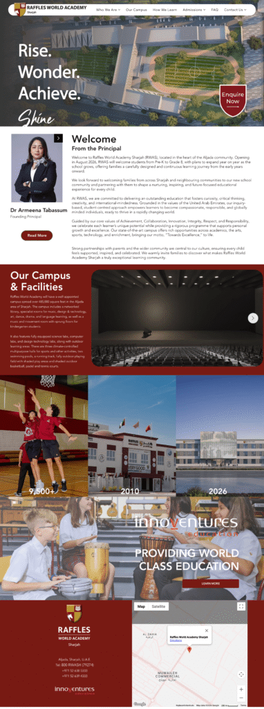 Nadeem Niyas - Website - Raffles World Academy