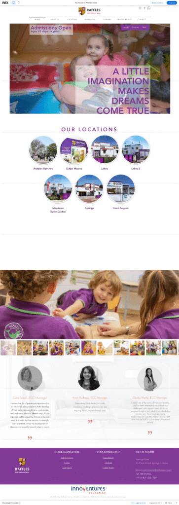 Nadeem Niyas - Website - Raffles ECC