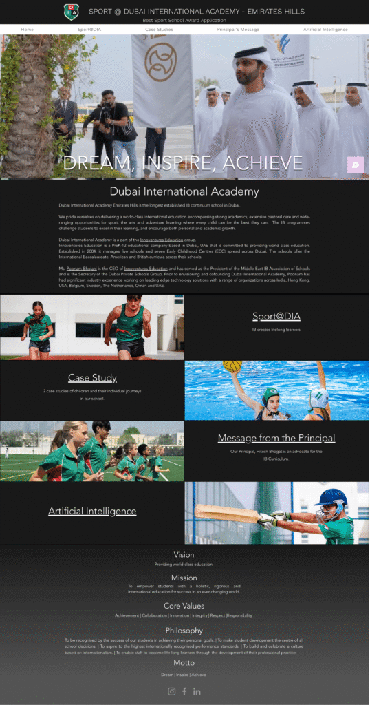 Nadeem Niyas - Website - Sports At DIA Dubai